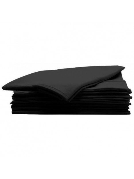 Paquet de 50 serviettes jetables noires ultra résistantes