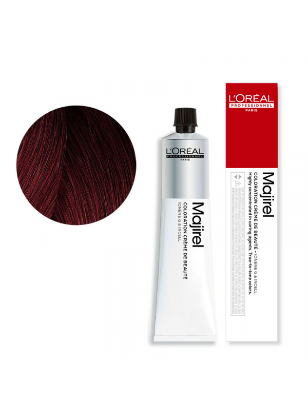 Coloration avec ammoniaque Majirouge Carmilane n°4.60 Châtain rouge intense de L'Oréal Professionnel